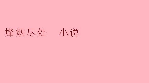 烽烟尽处 小说